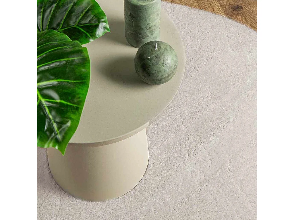 Zandkleurig vloerkleed 160 x 230 cm Polyester