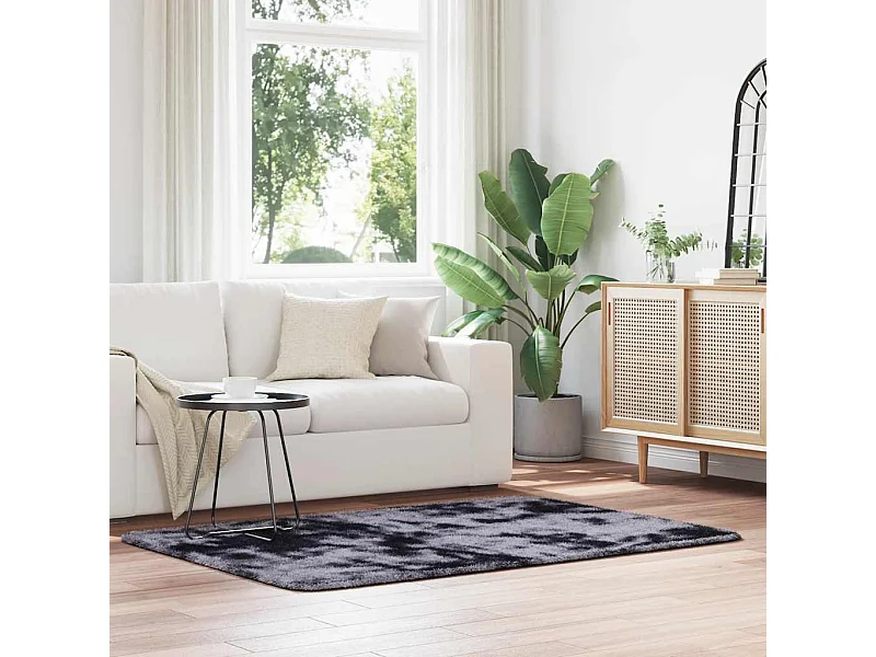 Alfombra peluda NAVARRA gris oscuro 120x170 cm