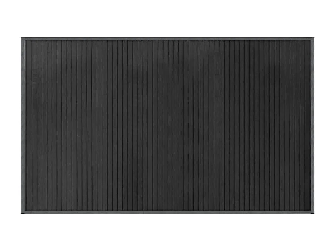 Tappeto rettangolare grigio 60x100 cm in bambù