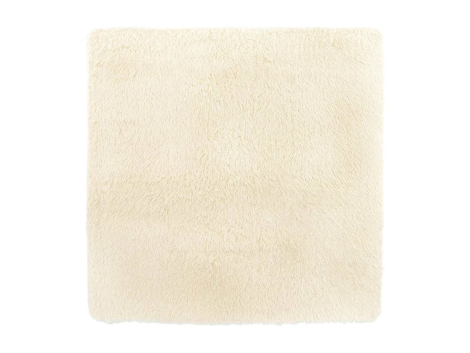 Tappeto shaggy a pelo lungo NAVARRA crema 200x200 cm poliestere