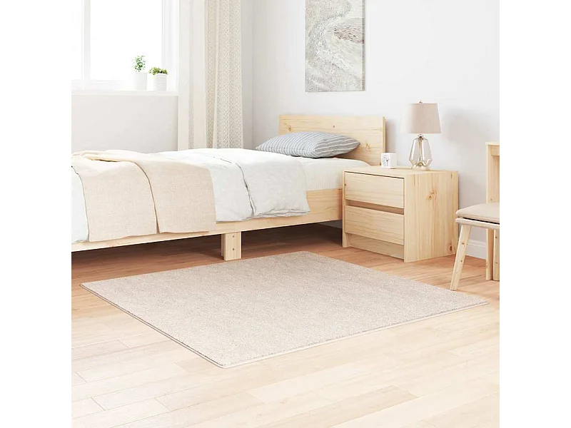 Tapis Crème 120 x 120 cm Polypropylène