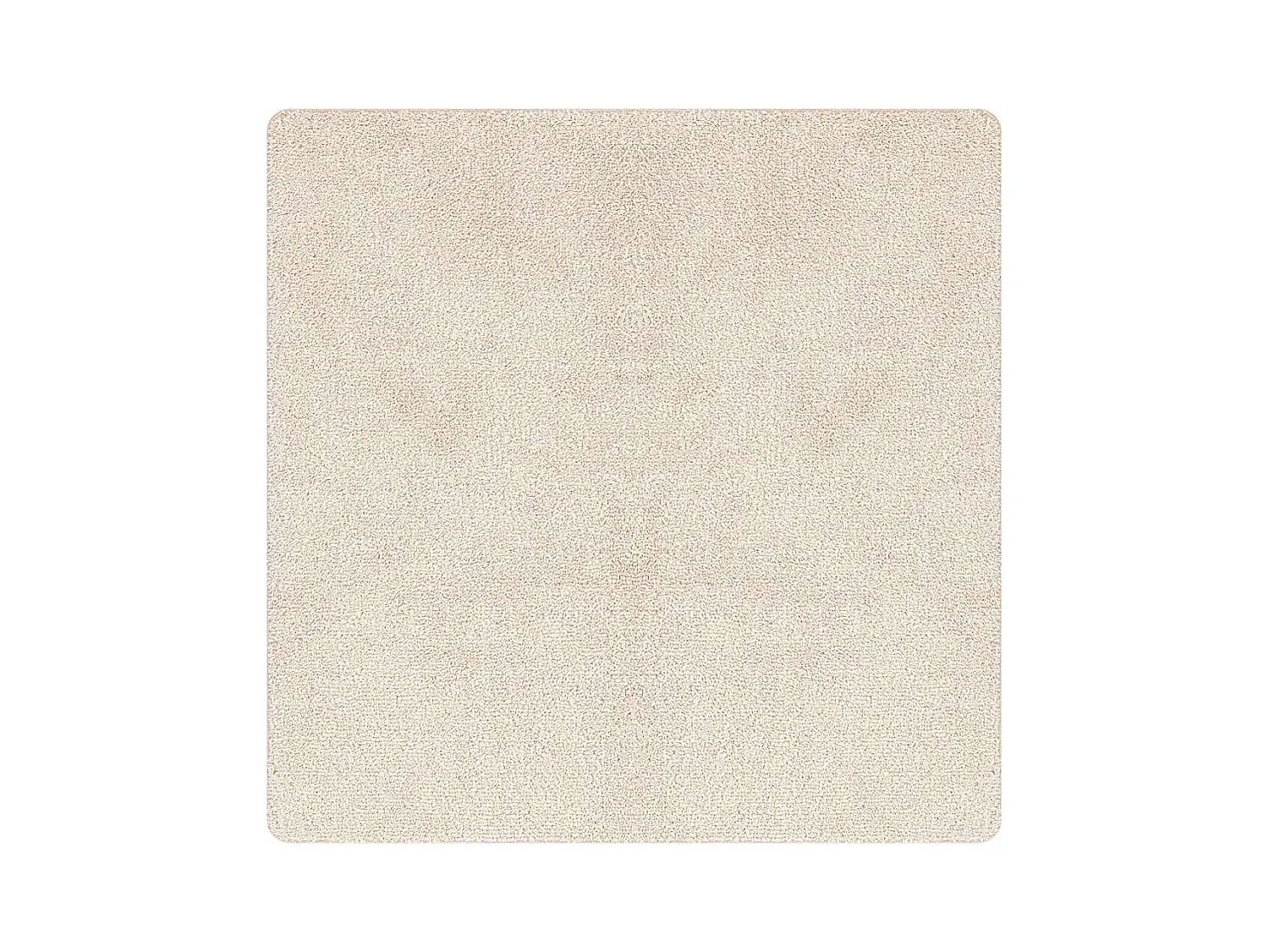Tapis Crème 120 x 120 cm Polypropylène