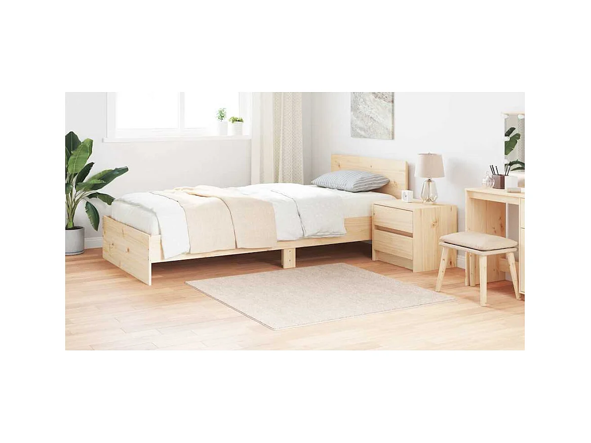 Tapis Crème 120 x 120 cm Polypropylène