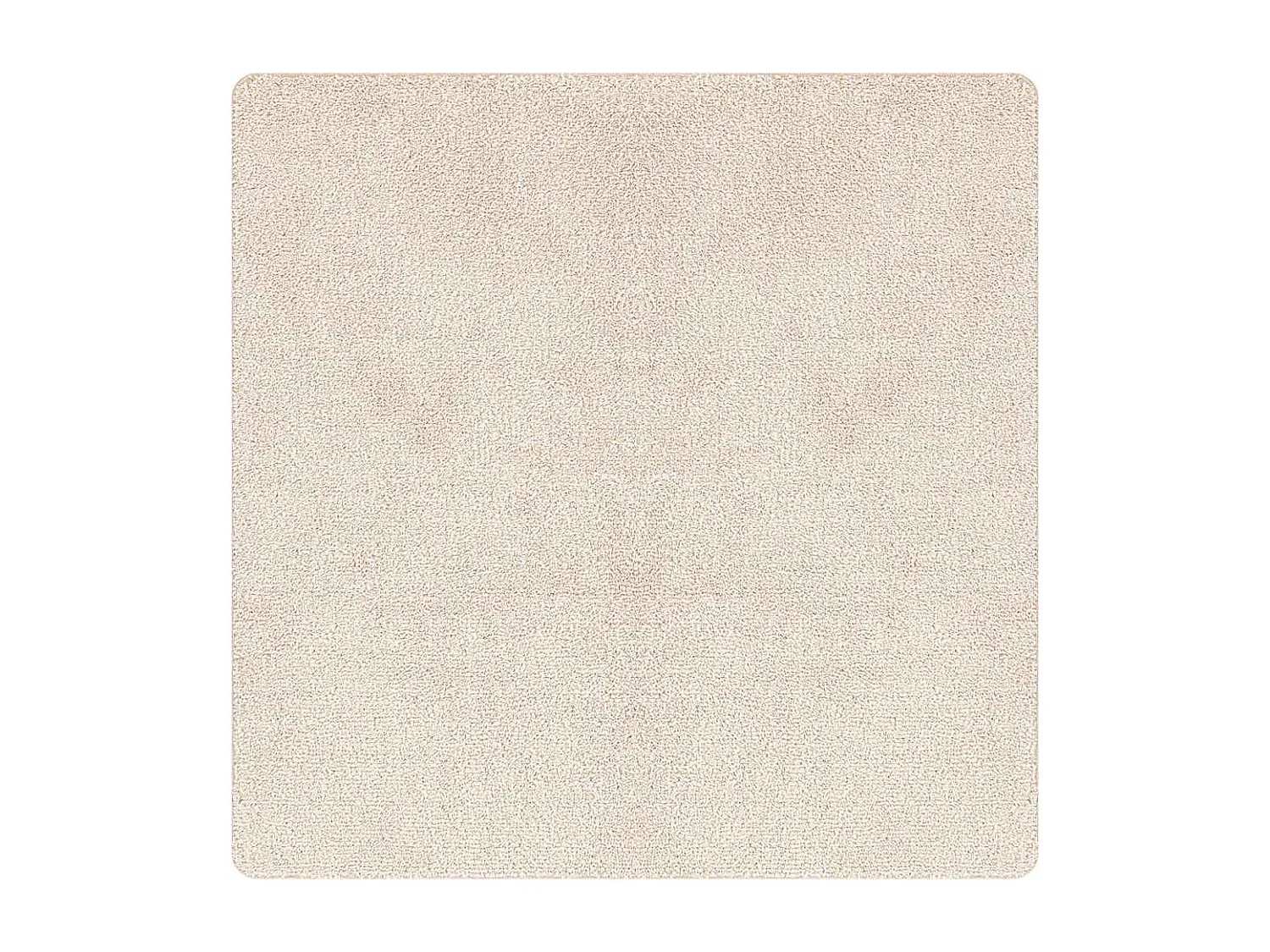 Tapis Crème 120 x 120 cm Polypropylène