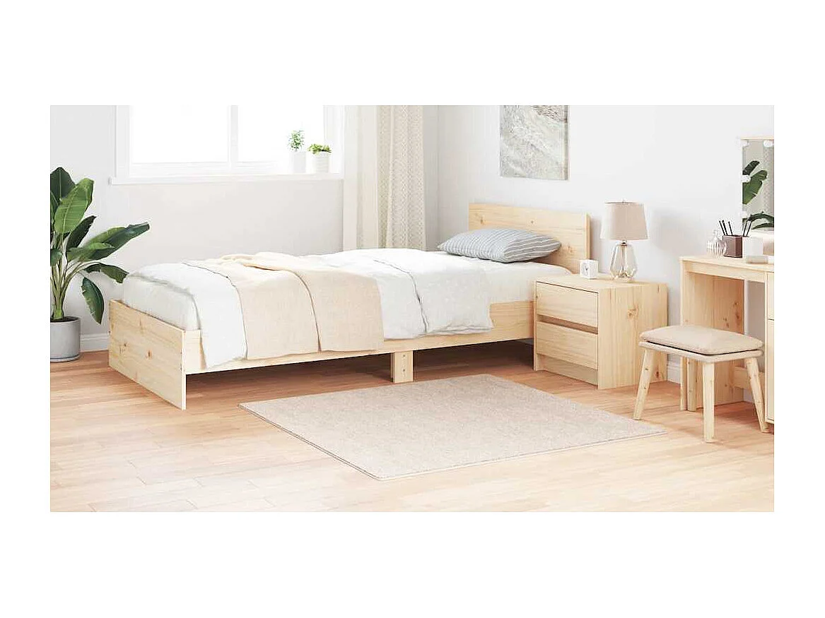 Tapis Crème 120 x 120 cm Polypropylène