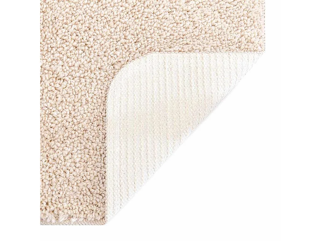 Tapis Crème 120 x 120 cm Polypropylène