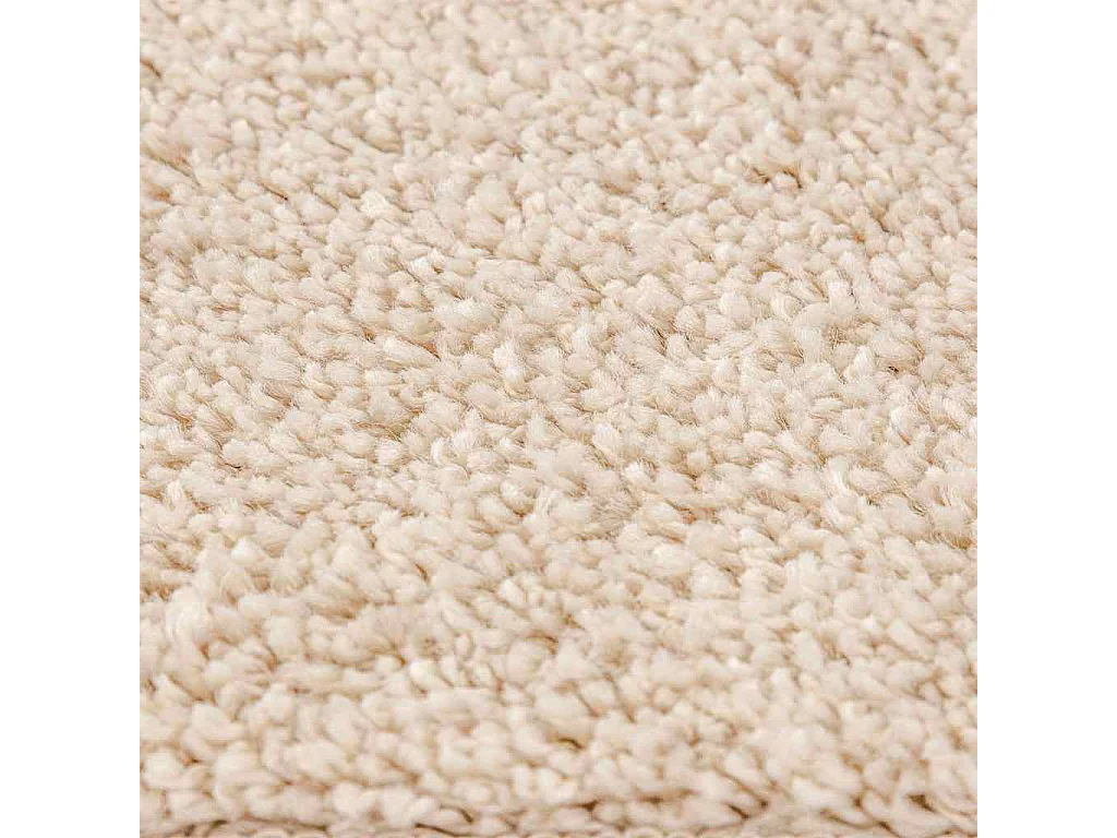 Tapis Crème 120 x 120 cm Polypropylène