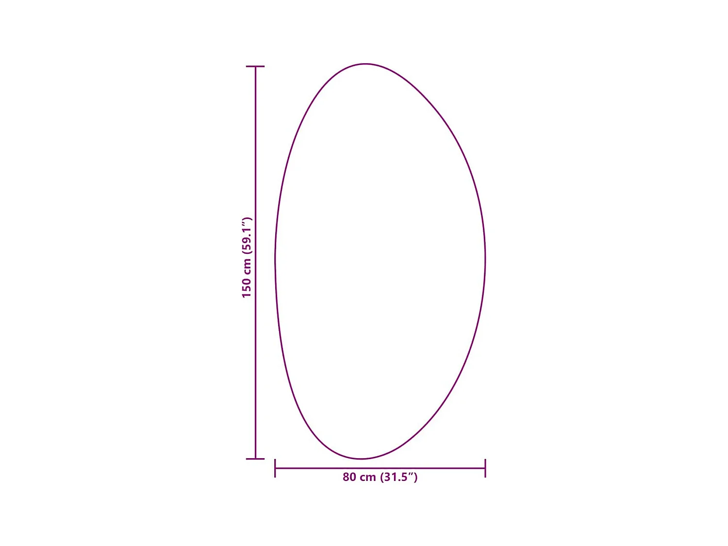 Tapis Vert forêt 80 x 150 cm Polyester