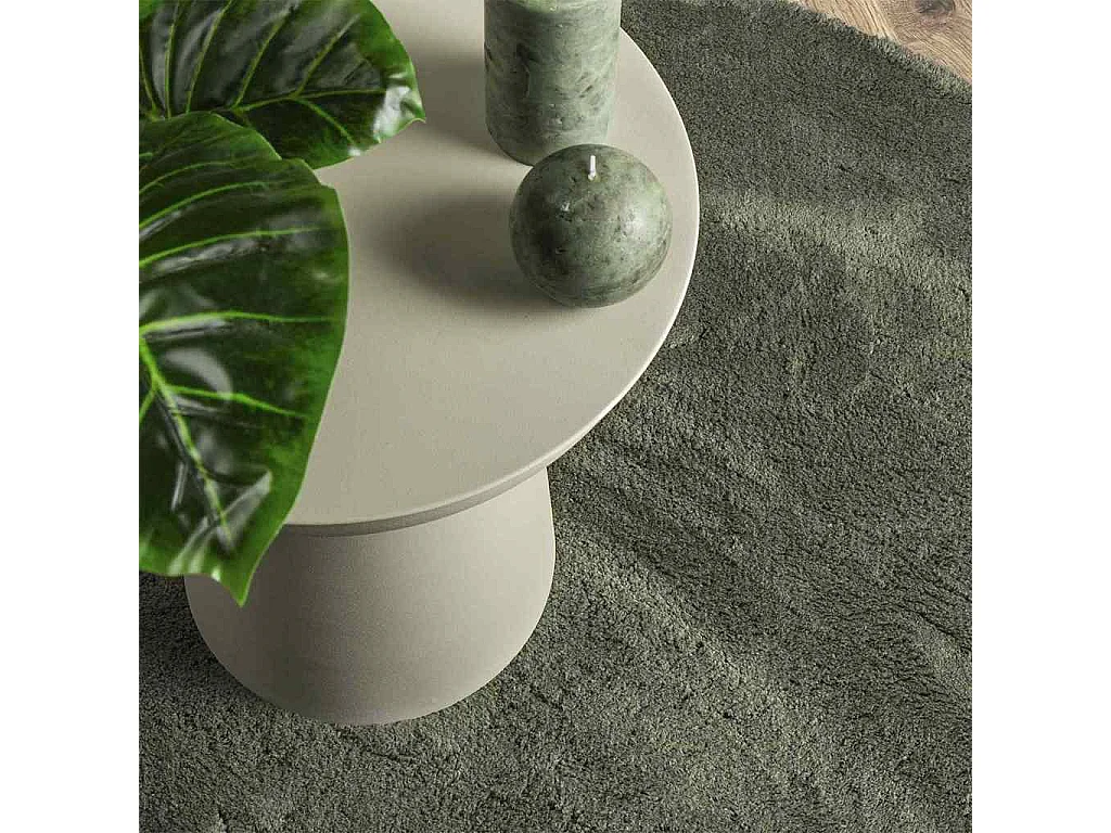 Tappeto verde bosco 80 x 150 cm in poliestere