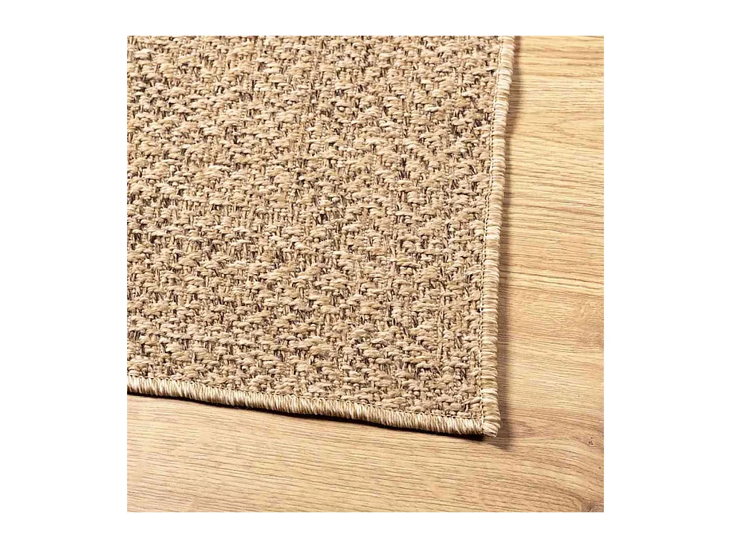 Tapis ZIZUR beige 100x200 cm aspect de jute intérieur extérieur