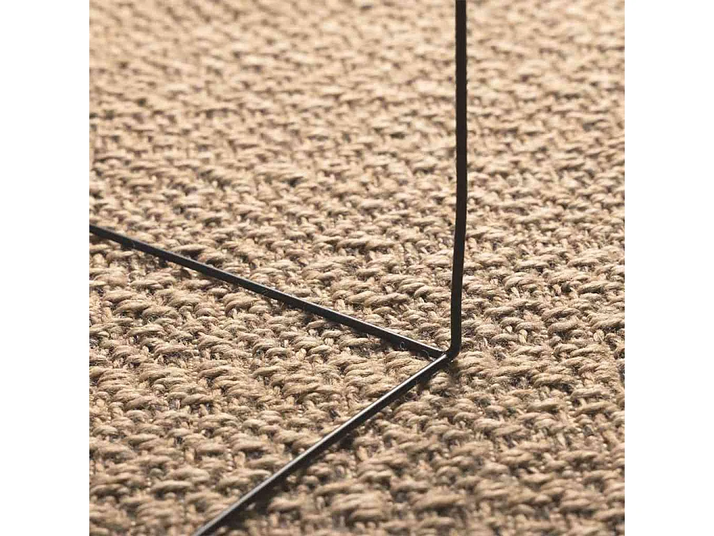 Tapis ZIZUR beige 100x200 cm aspect de jute intérieur extérieur