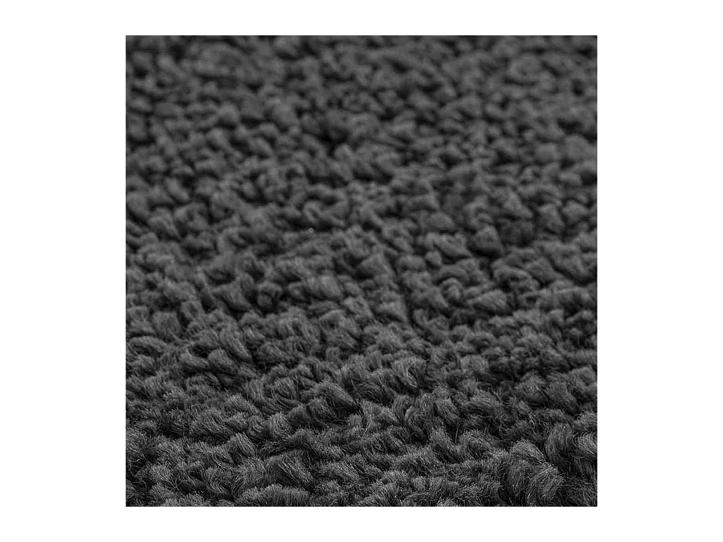 Alfombra gris oscuro 120 x 120 cm Polipropileno