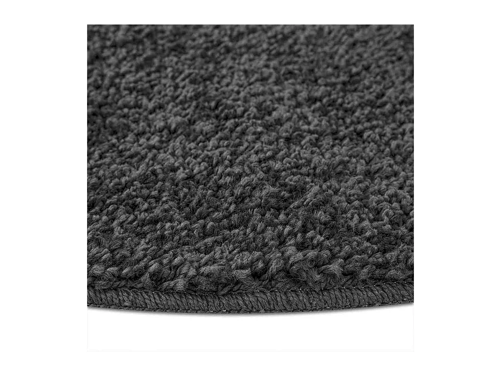 Alfombra gris oscuro 120 x 120 cm Polipropileno