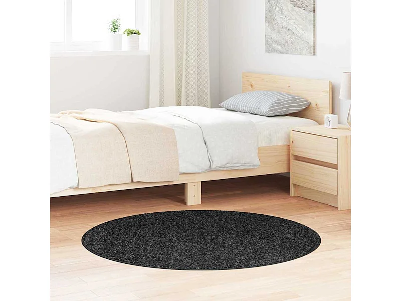 Tapis Gris foncé 120 x 120 cm Polypropylène