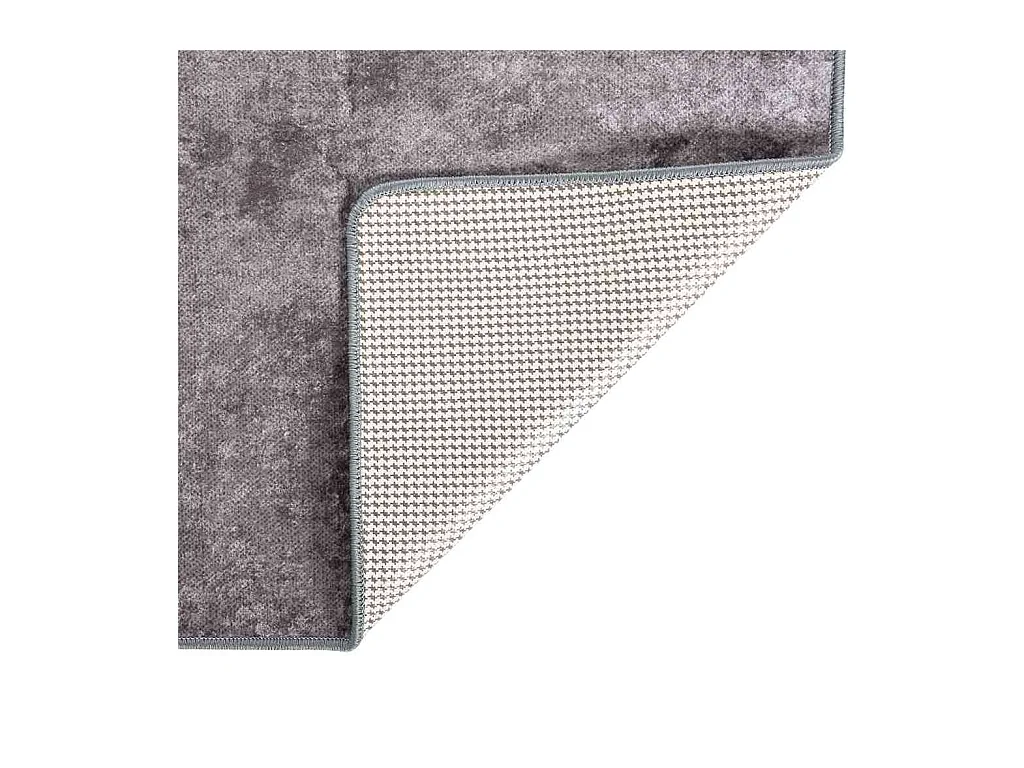 Tapis lavable antidérapant 160x230 cm gris