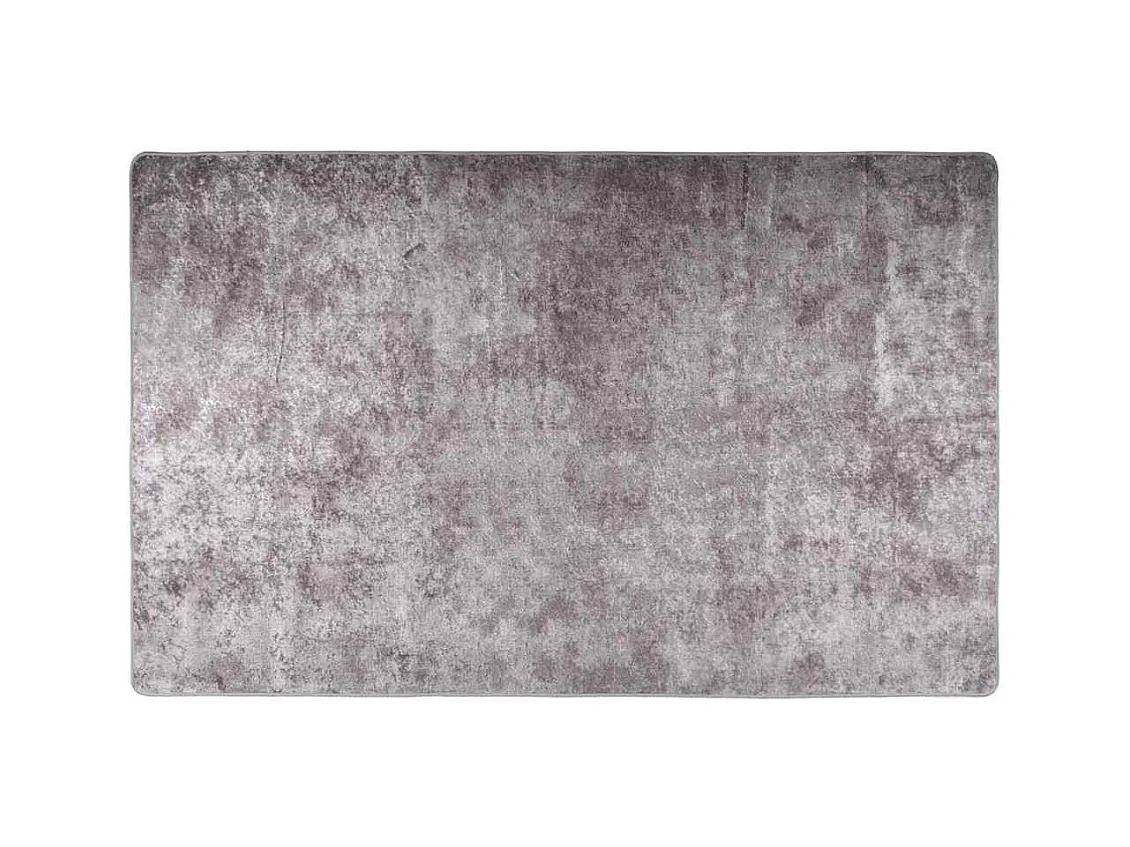 Tapis lavable antidérapant 160x230 cm gris