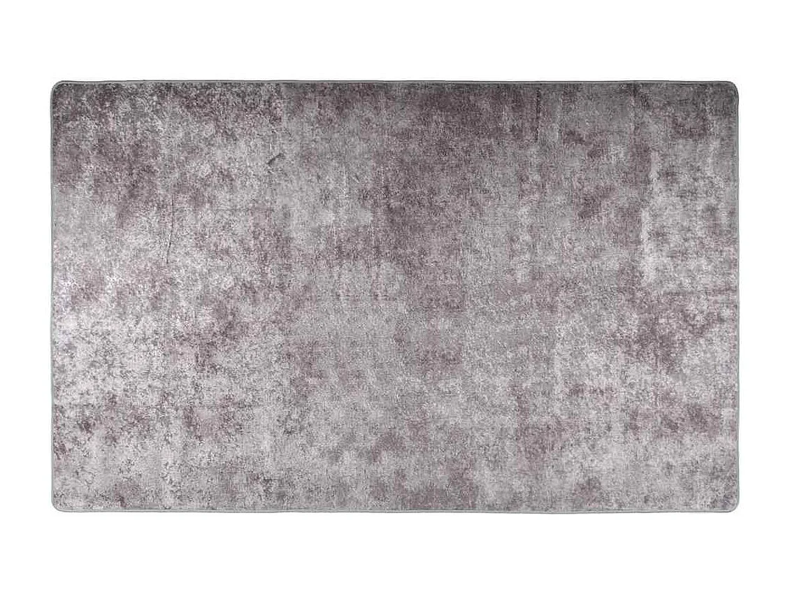 Tapis lavable antidérapant 160x230 cm gris