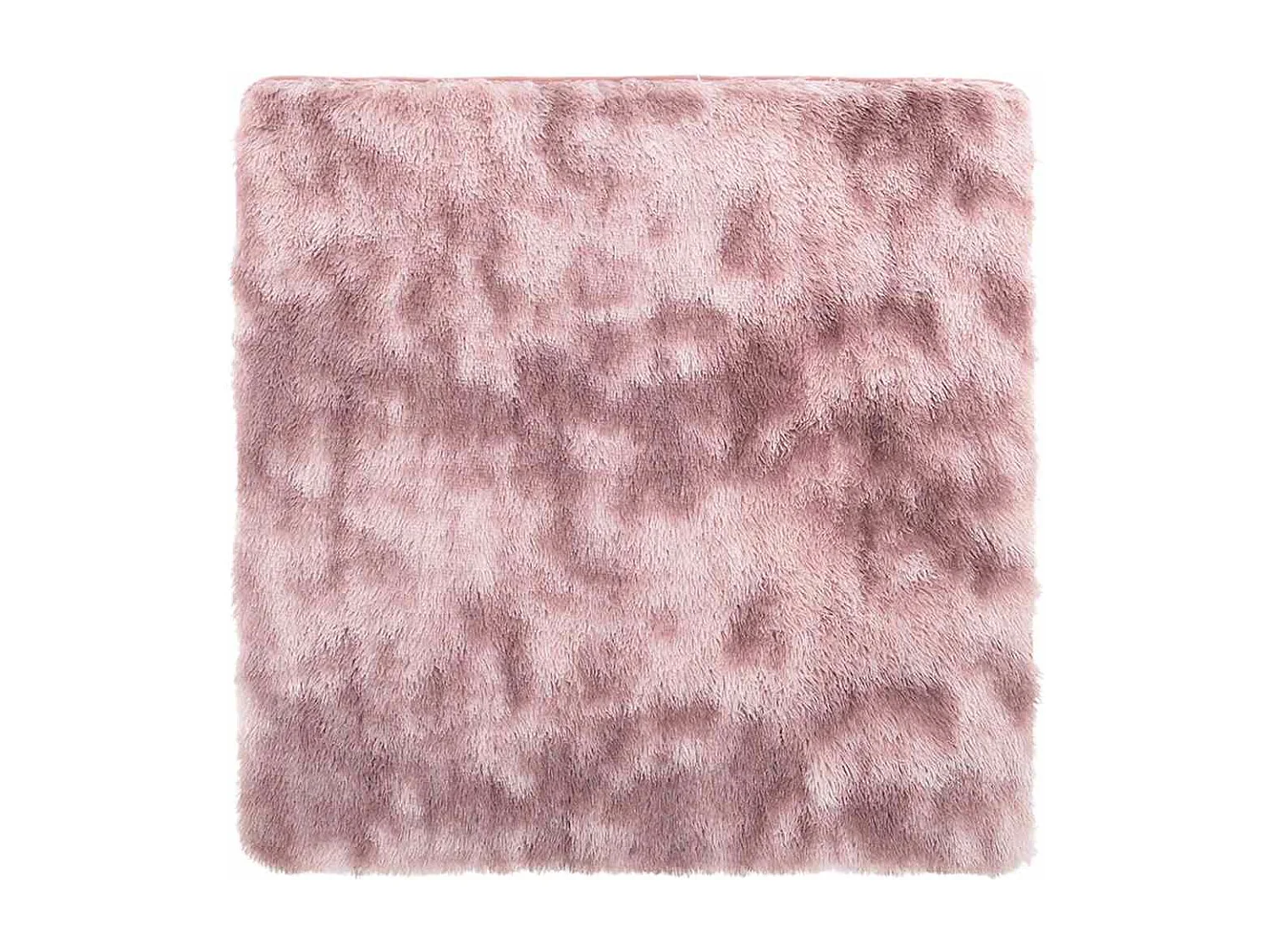 Tapis Shaggy à poils longs NAVARRA rose poudré 160x160 cm