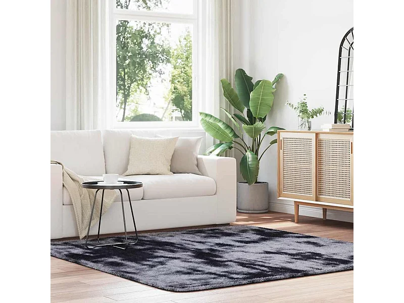 Shaggy vloerkleed met lange pool NAVARRA donkergrijs 200x200 cm