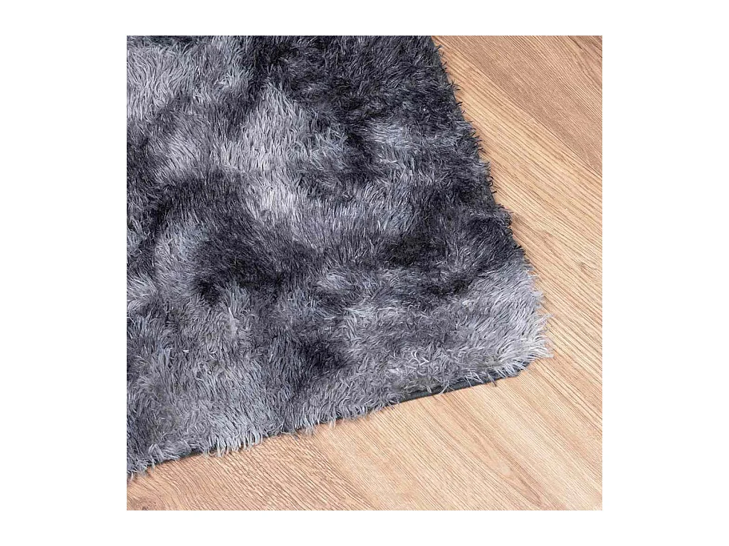 Alfombra de pelo largo NAVARRA gris oscuro 200x200 cm