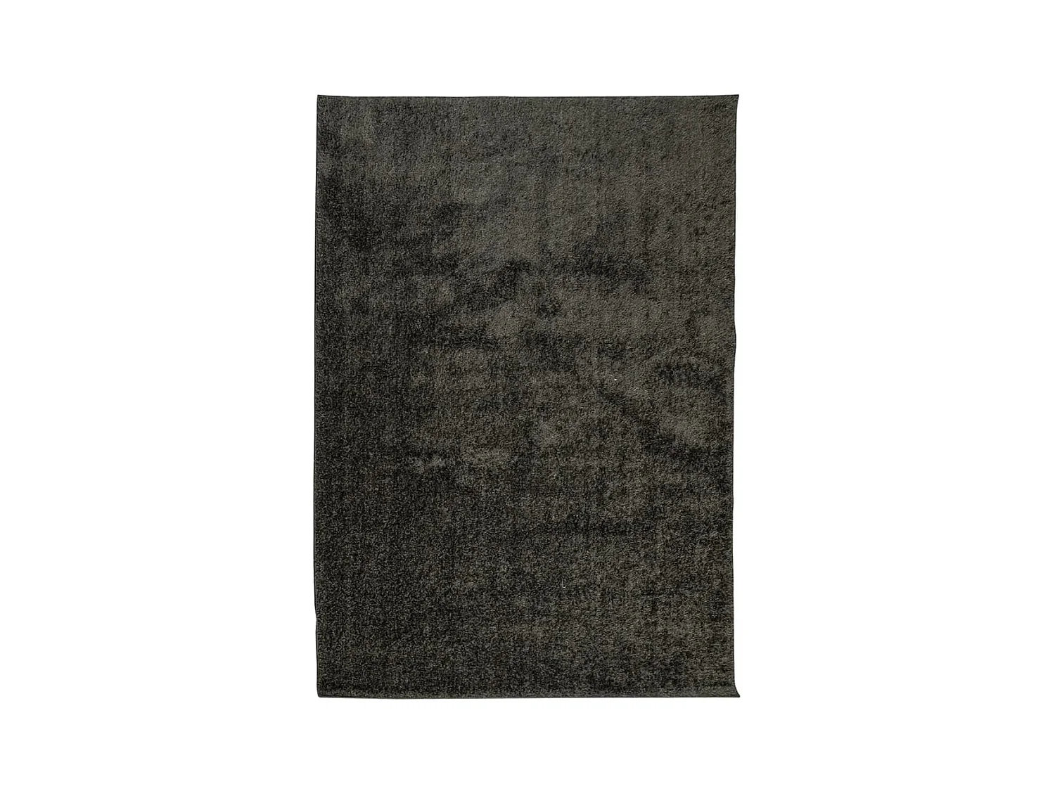 Alfombra ISTAN de pelo largo, aspecto antracita brillante, 140x200 cm