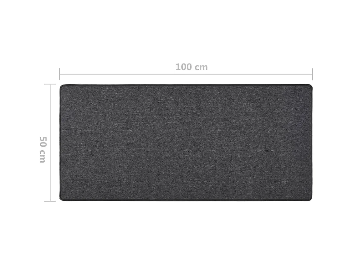 Tapis de couloir Anthracite 50x100 cm