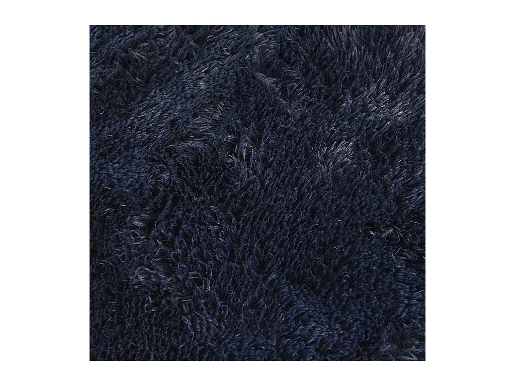 Tappeto shaggy a pelo lungo blu navy NAVARRA 200x200 cm