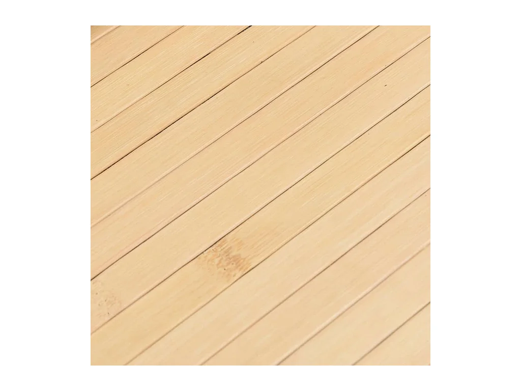 Tapis rectangulaire naturel clair 80x300 cm bambou