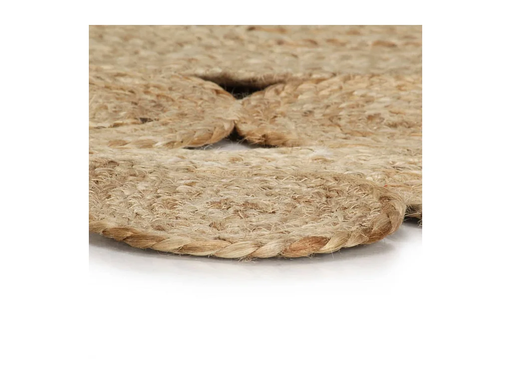 Tapis fait à la main Jute tressée 120 cm