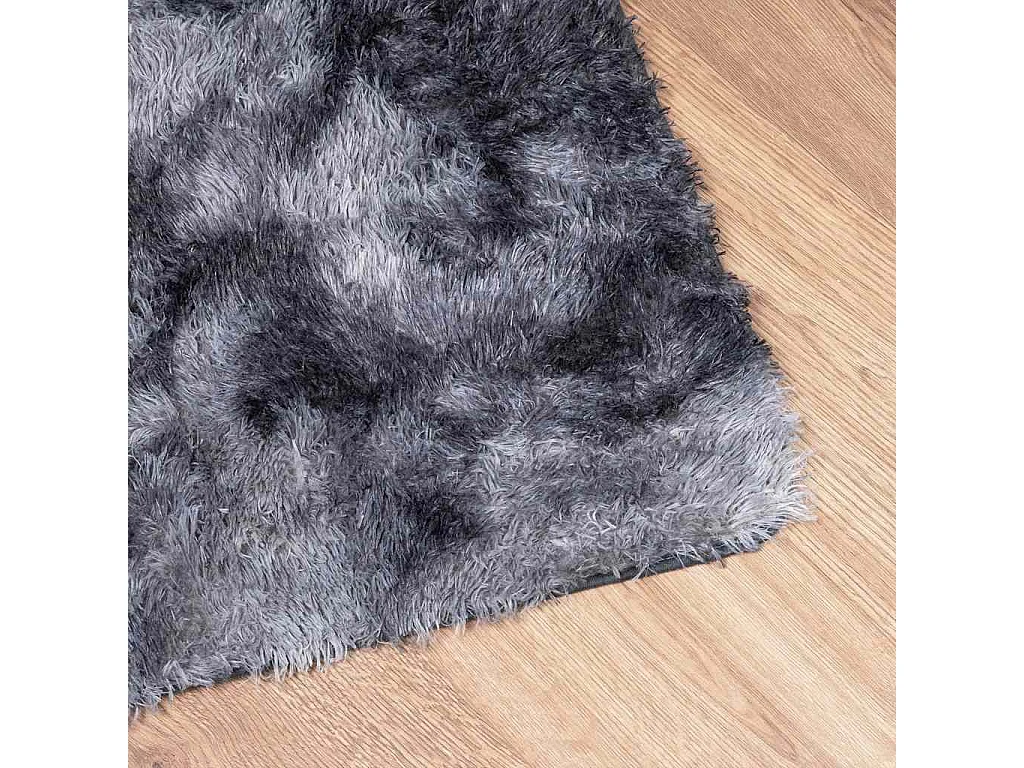 Tappeto Shaggy NAVARRA Grigio Scuro 160x160 cm