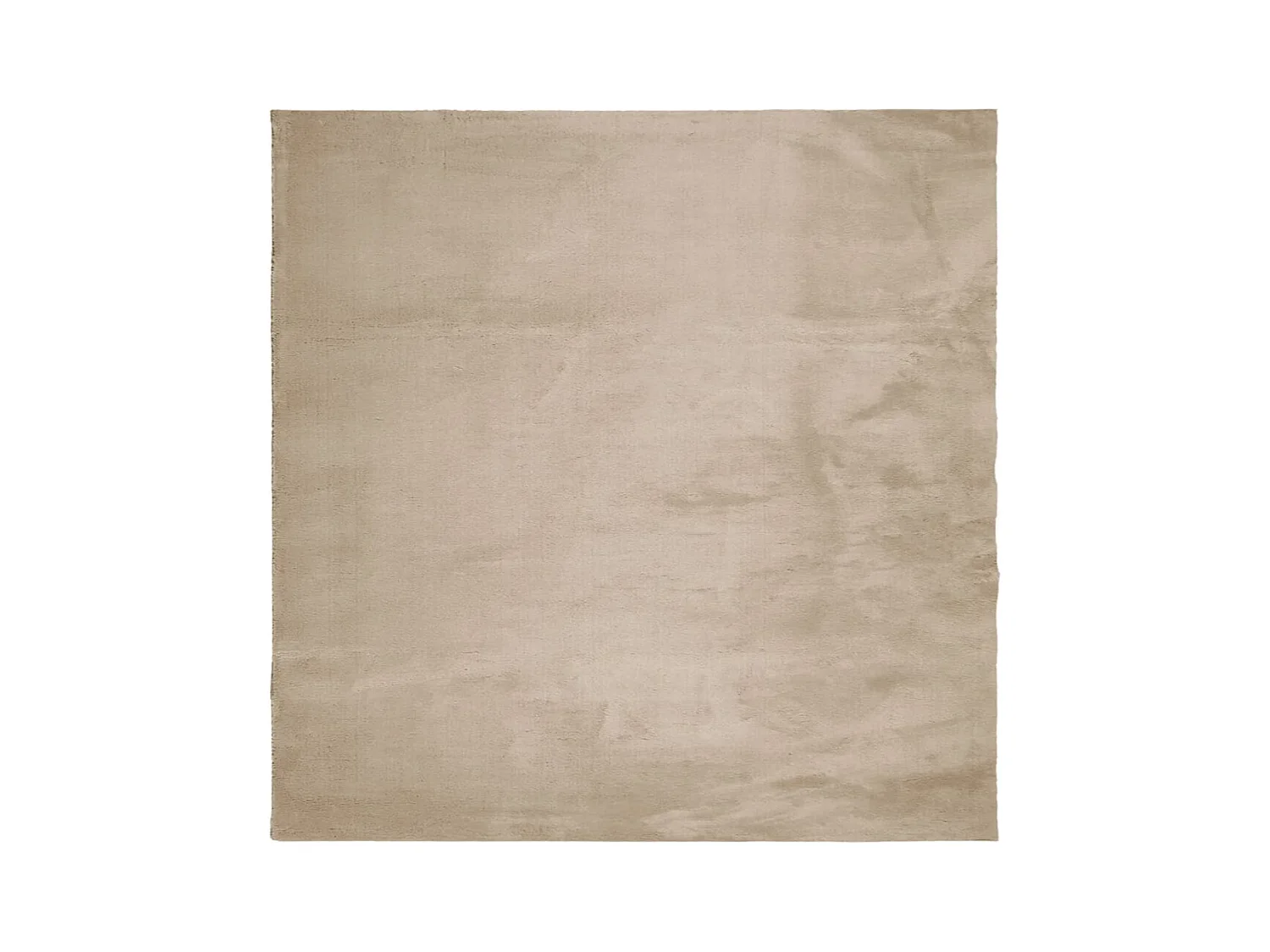 Tapis HUARTE à poils courts doux et lavable sable 240x240 cm