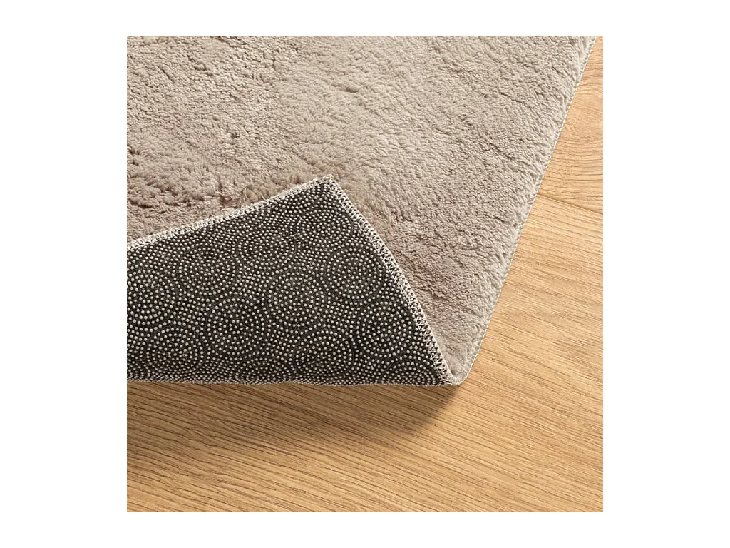 Tapis HUARTE à poils courts doux et lavable sable 240x240 cm