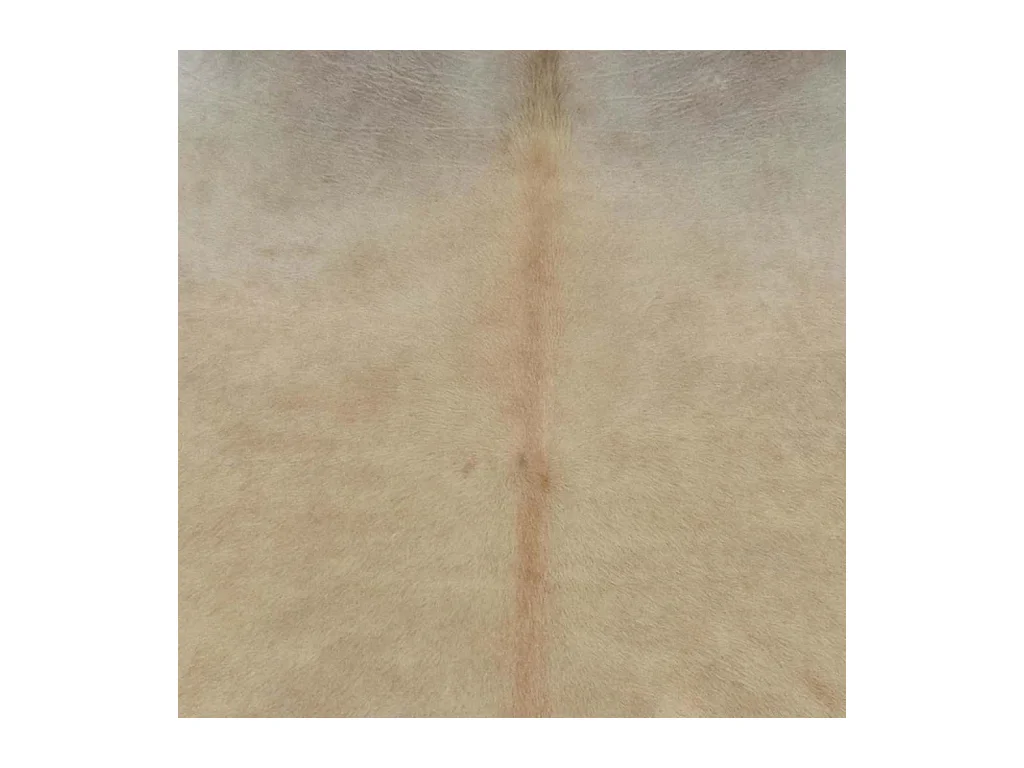 Alfombra de piel de vaca auténtica beige 180x220 cm