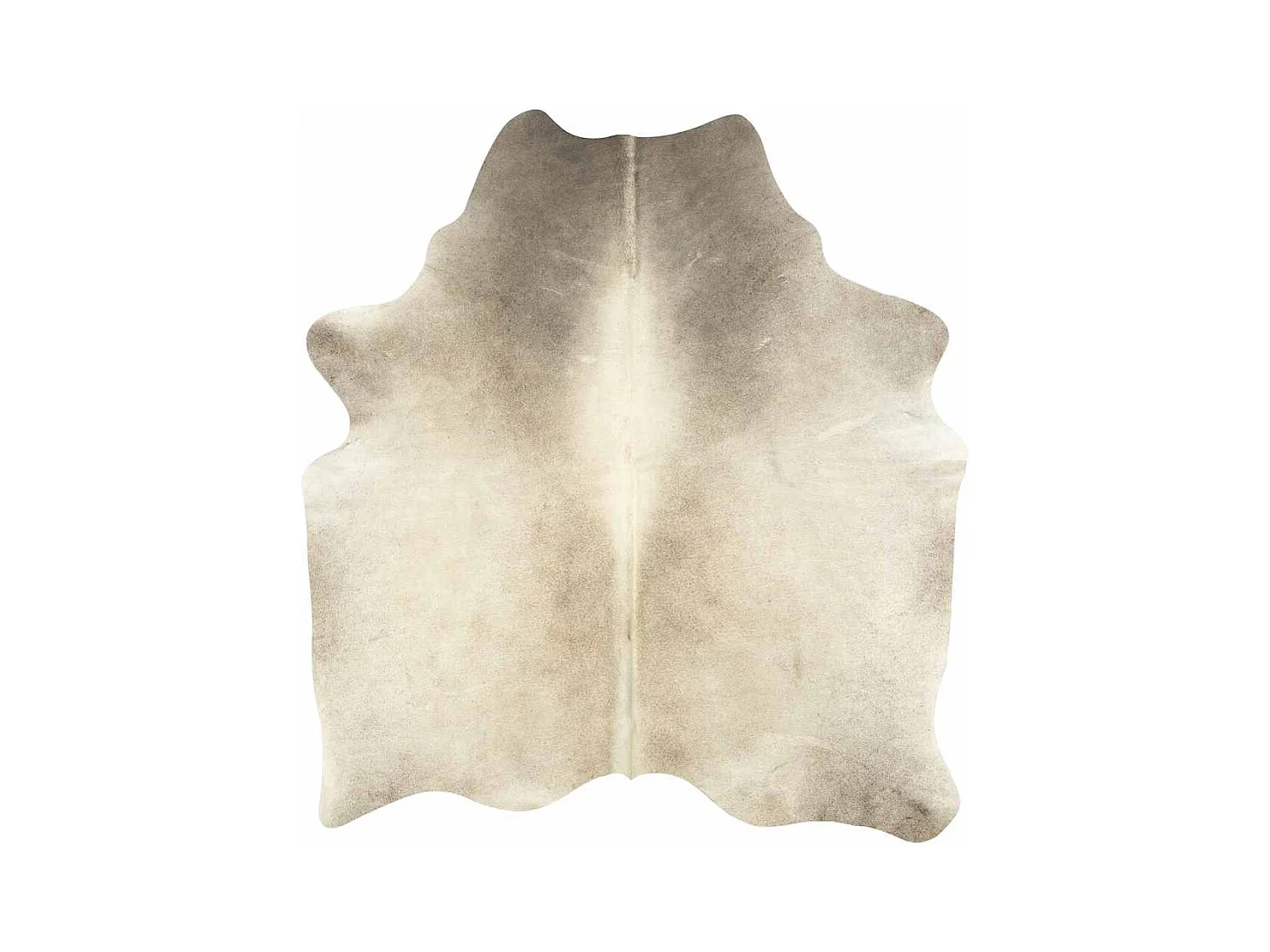 Alfombra de piel de vaca auténtica beige 180x220 cm
