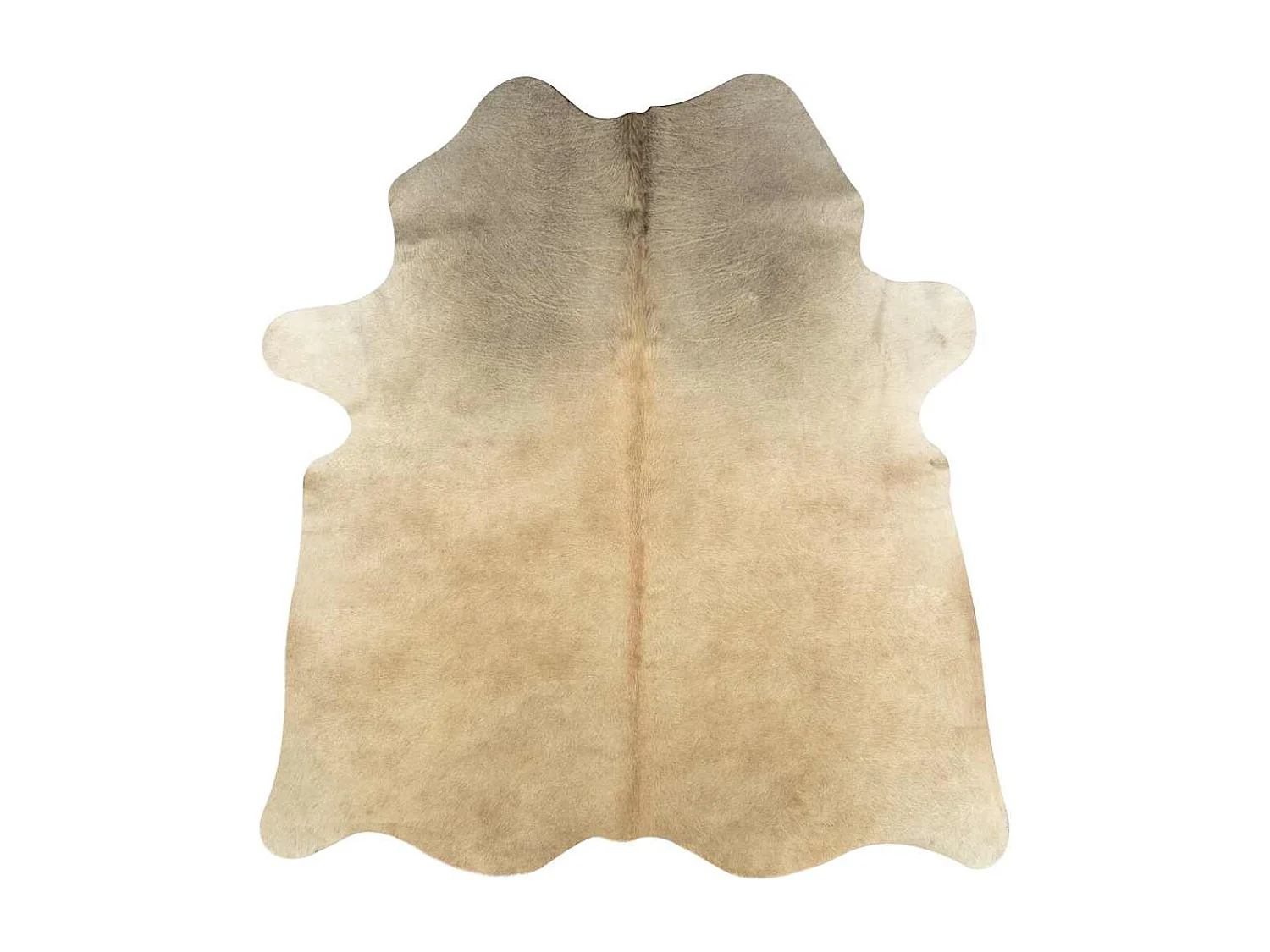 Tappeto in vera pelle di mucca beige 180x220 cm