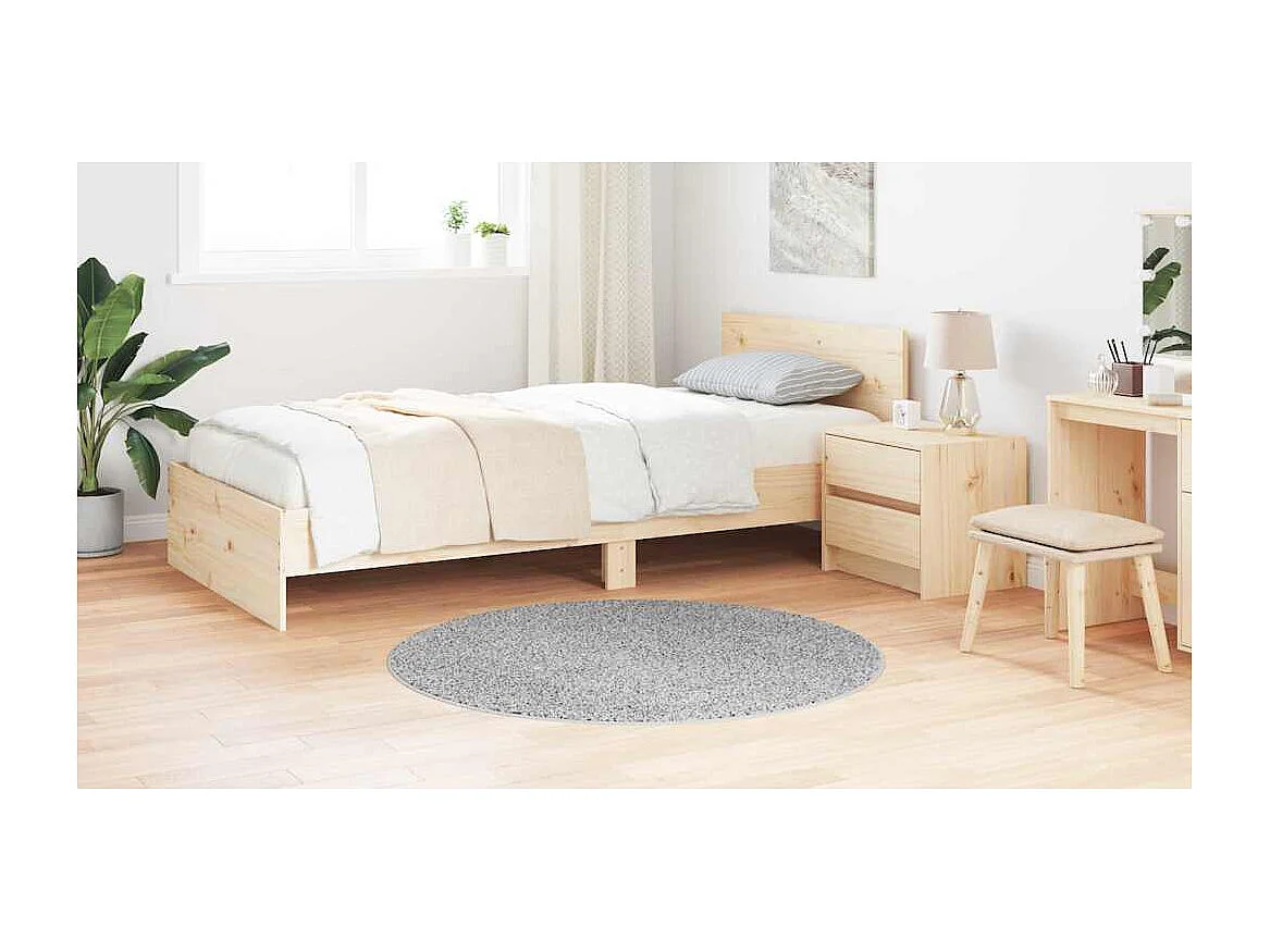 Tapis Gris 120 x 120 cm Polypropylène