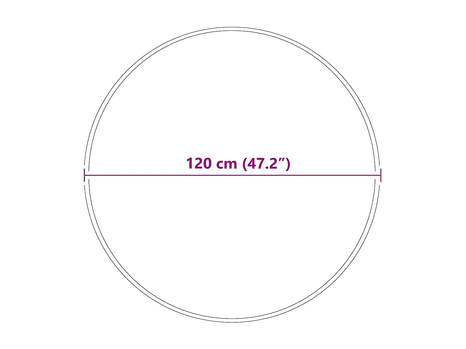 Tapis Gris 120 x 120 cm Polypropylène