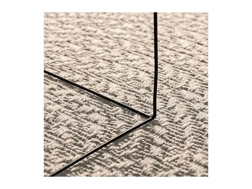 Tapis ZIZUR crème 200x290 cm aspect de jute intérieur extérieur