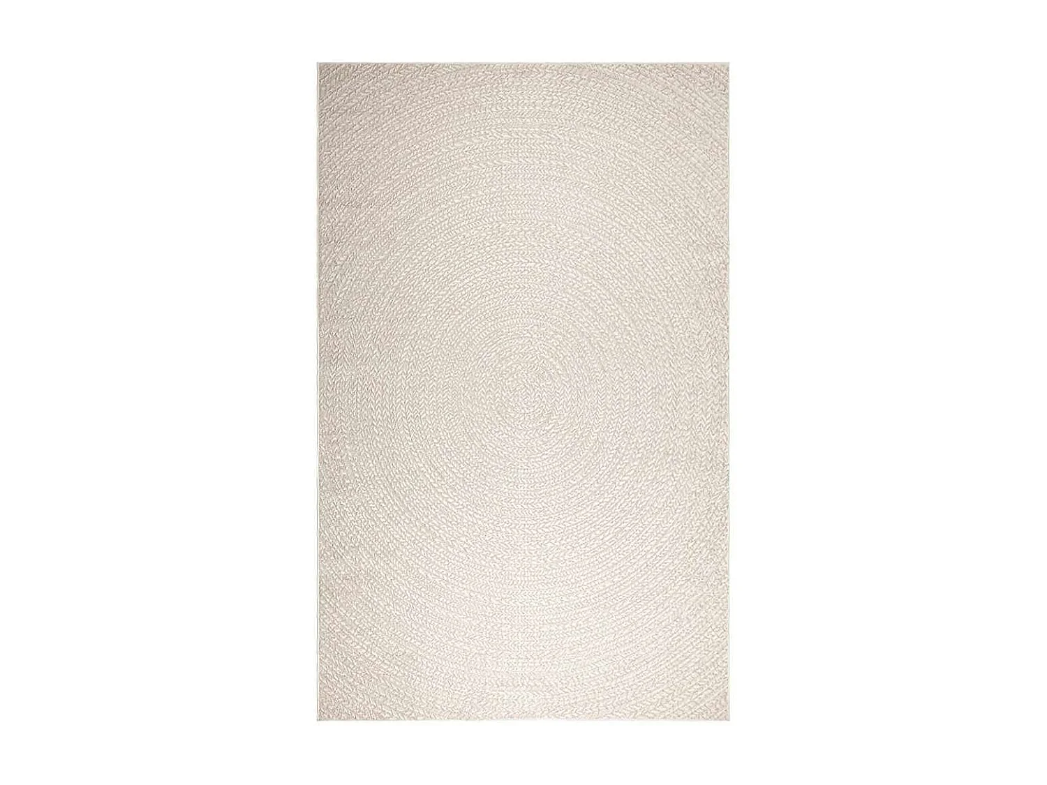 Tapis ZIZUR crème 200x290 cm aspect de jute intérieur extérieur