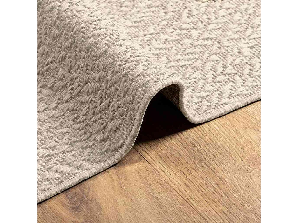 Tapis ZIZUR crème 200x290 cm aspect de jute intérieur extérieur