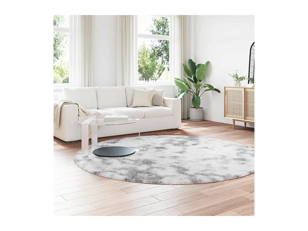 NAVARRA Shaggy Rug Zilvergrijs 240x240 cm