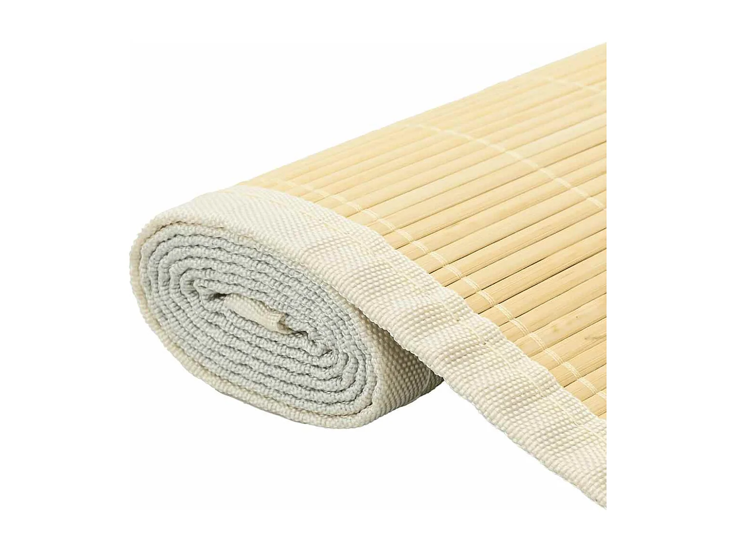 Bamboe vloerkleed 100x160 cm Naturel