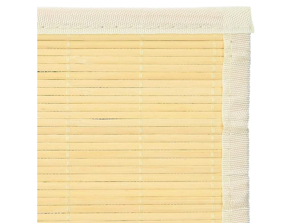 Bamboe vloerkleed 100x160 cm Naturel