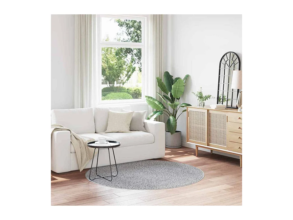 Alfombra Gris 160 x 160 cm Polipropileno