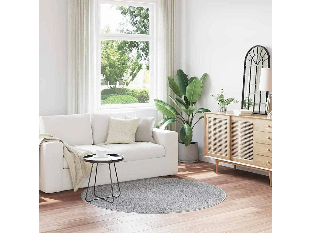 Tapis Gris 160 x 160 cm Polypropylène