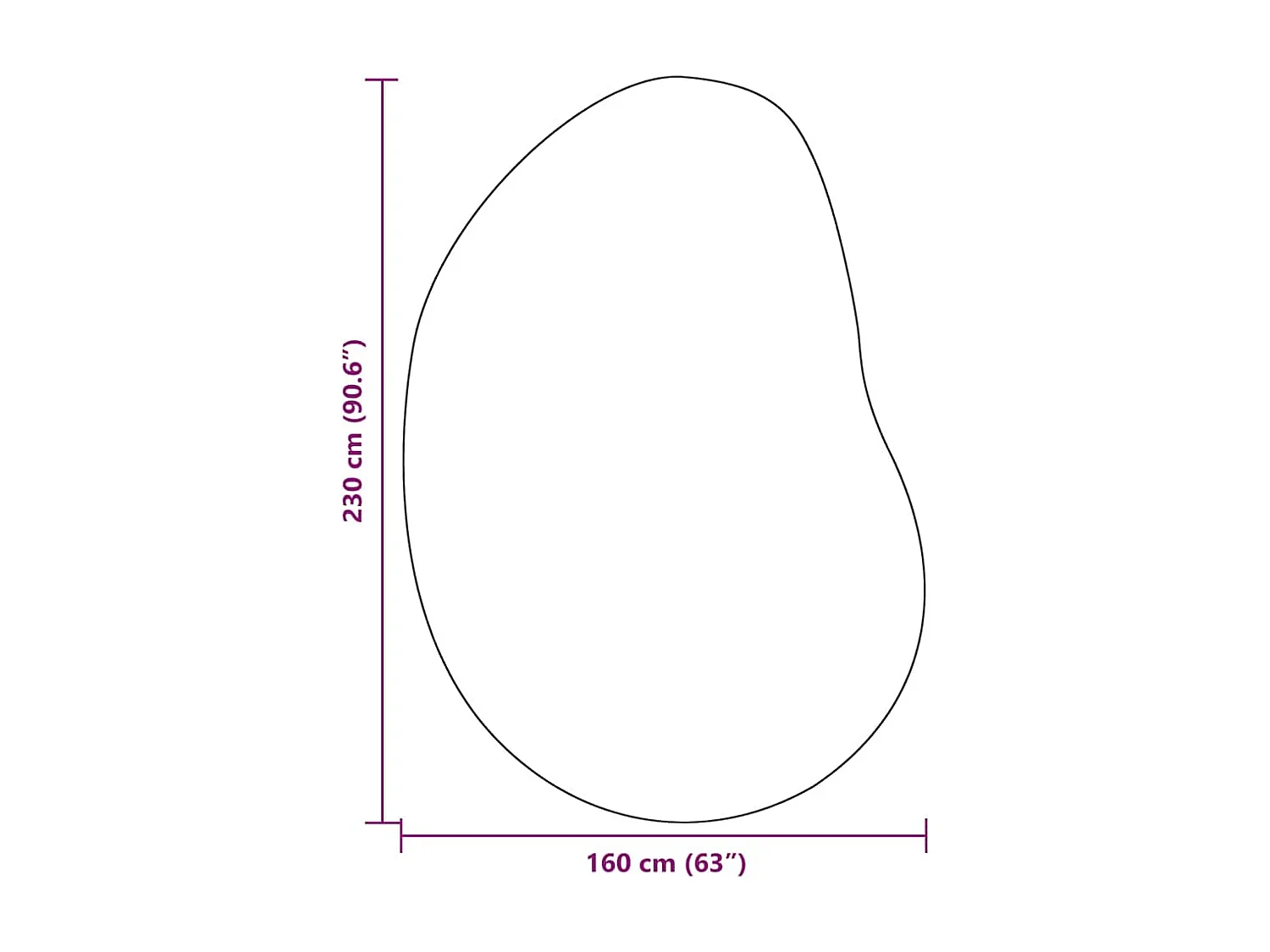 Tapis Anthracite 160 x 230 cm Polyester