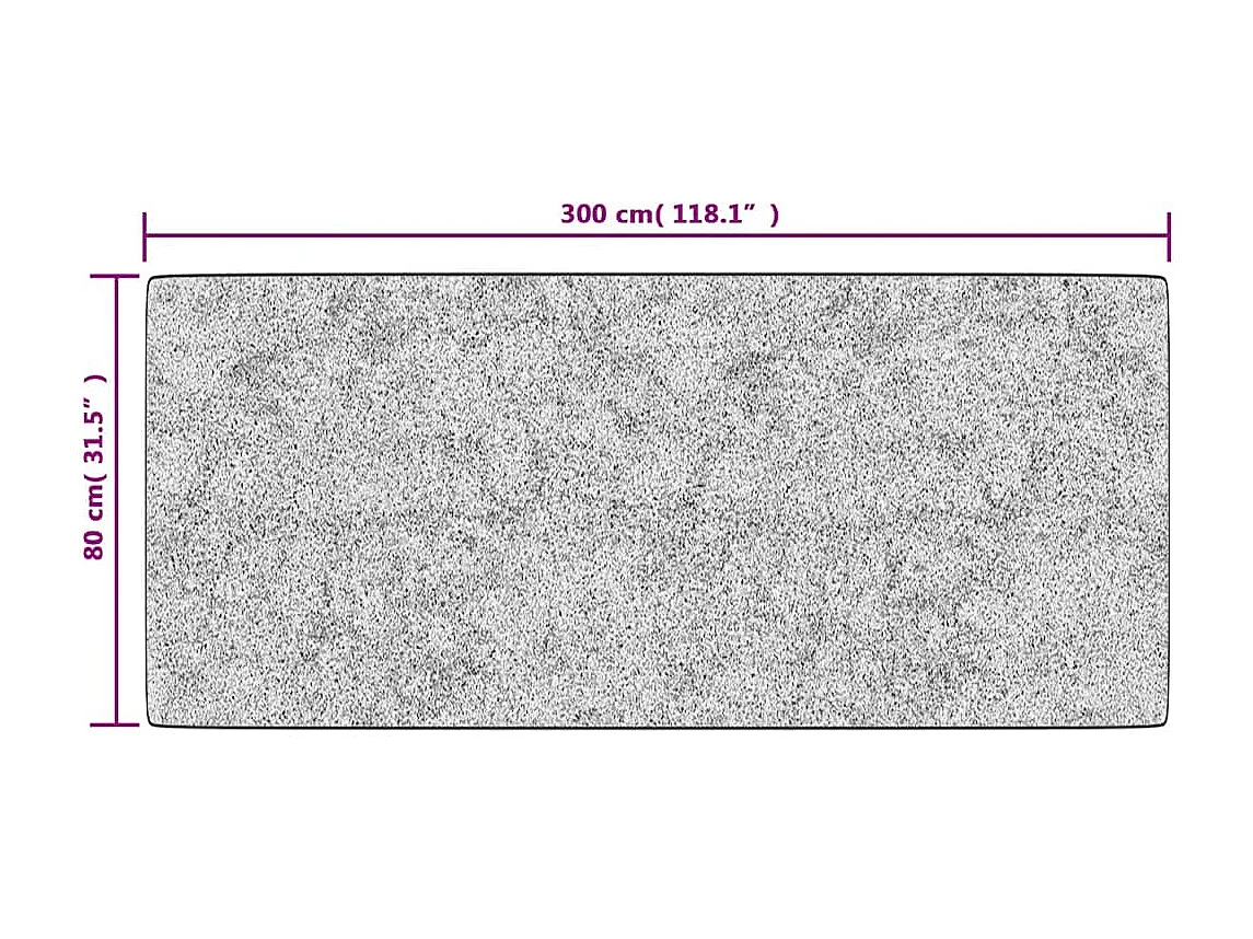 Tappeto antiscivolo lavabile Patchwork 80x300 cm Multicolore