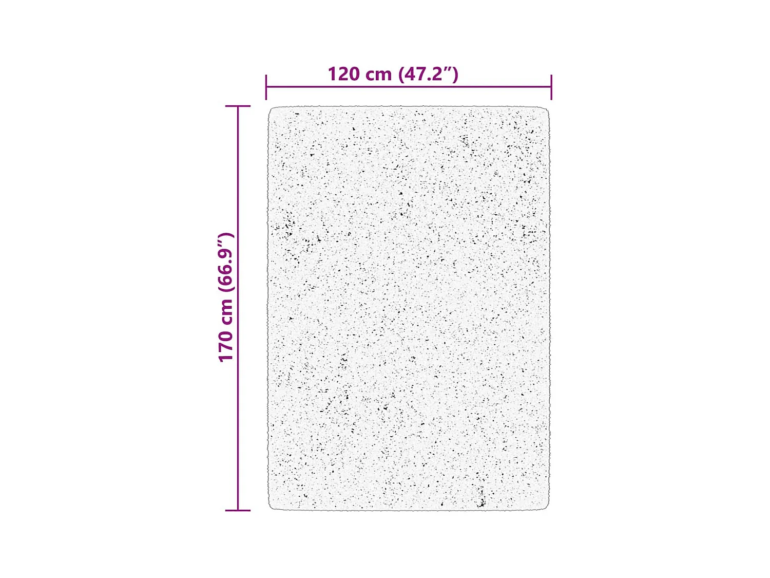 Alfombra HUARTE de pelo corto suave lavable rojo claro 120x170 cm