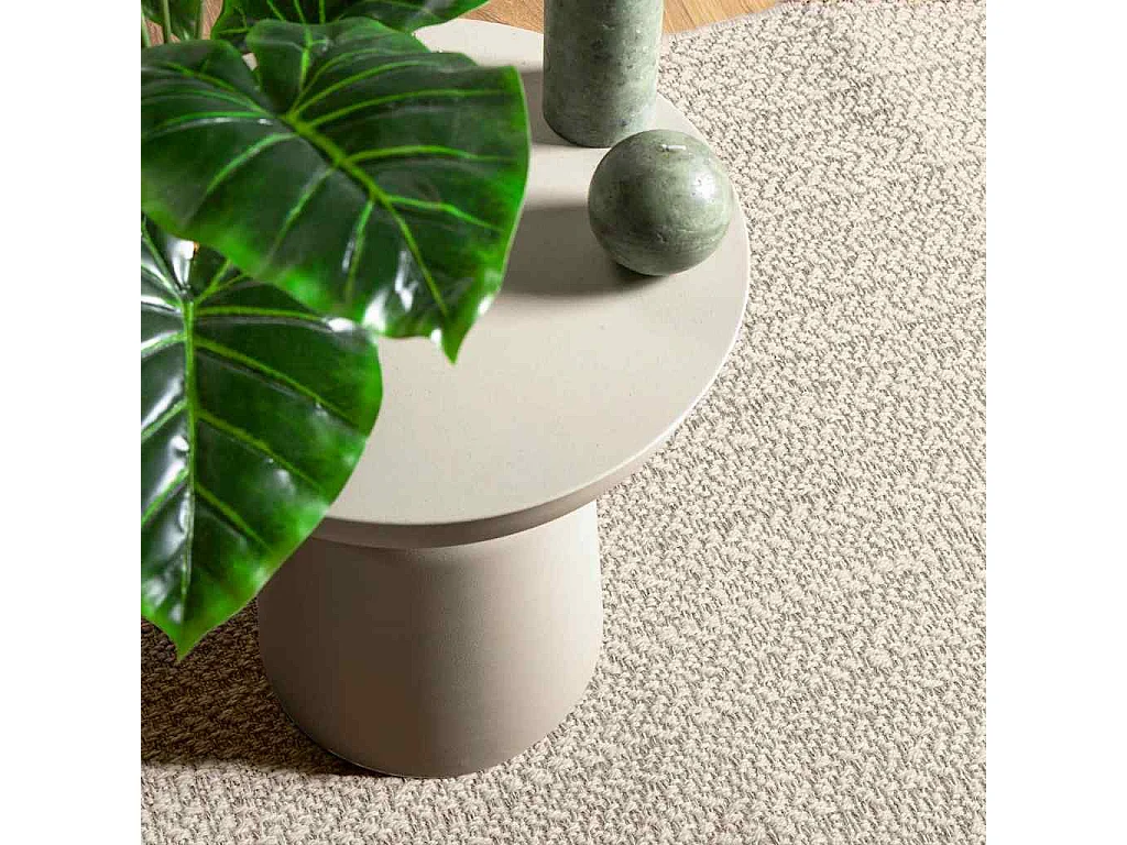 ZIZUR crèmekleurig vloerkleed 60x110 cm jute look binnen en buiten