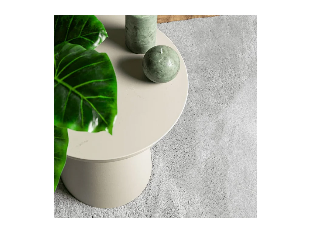 Alfombra HUARTE de pelo corto suave y lavable en gris 200x280 cm